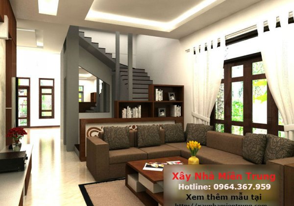 Mẫu Trần Thạch Cao Phòng Khách Nhà Ống Nhà Phố 02