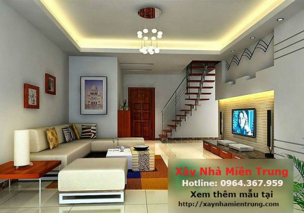 Mẫu Trần Thạch Cao Phòng Khách Nhà Ống Nhà Phố 05