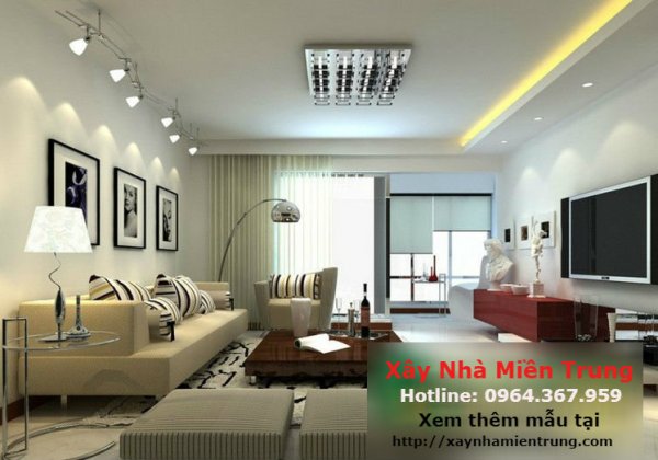 Mẫu Trần Thạch Cao Phòng Khách Nhà Ống Nhà Phố 07