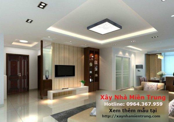 Mẫu Trần Thạch Cao Phòng Khách Nhà Ống Nhà Phố 17