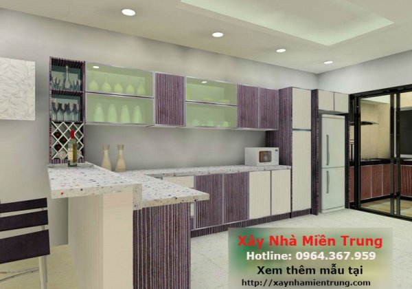 Mẫu Trần Thạch Cao Phòng Bếp 06