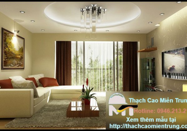 Mẫu Trần Thạch Cao Phòng Khách Nhà Ống Nhà Phố 22