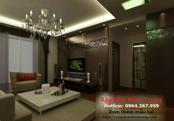 Mẫu Trần Thạch Cao Phòng Khách Nhà Chung Cư 03