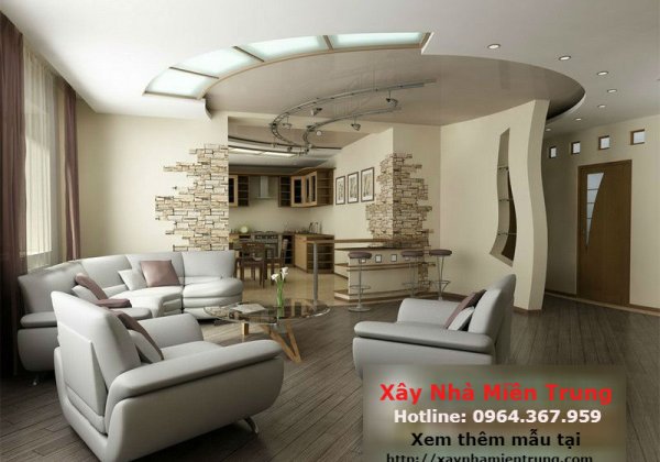 Mẫu Trần Thạch Cao Phòng Khách Nhà Chung Cư 06
