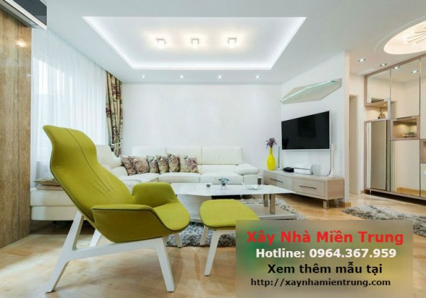 Mẫu Trần Thạch Cao Phòng Khách Nhà Chung Cư 08