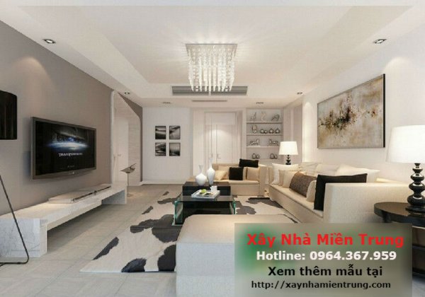 Mẫu Trần Thạch Cao Phòng Khách Nhà Chung Cư 09