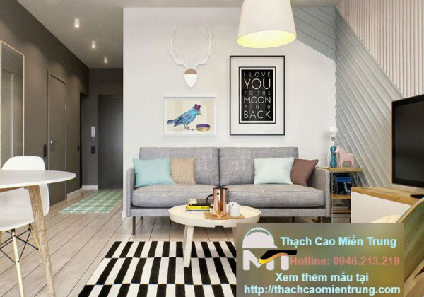 Mẫu Trần Thạch Cao Phòng Khách Nhà Chung Cư 16