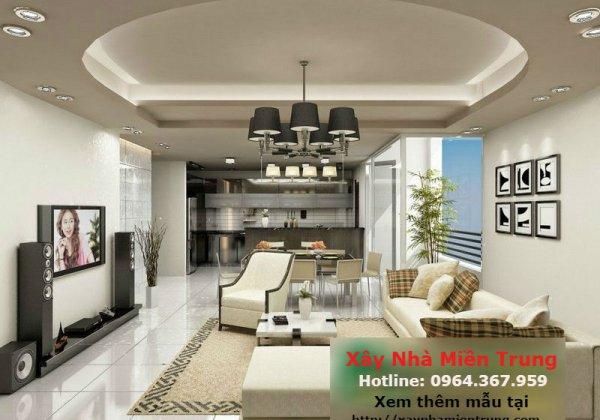 Mẫu Trần Thạch Cao Phòng Khách Nhà Chung Cư 17