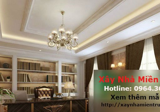 Mẫu Trần Thạch Cao Phòng Khách Nhà Biệt Thự 13