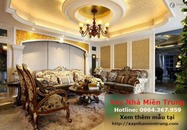 Mẫu Trần Thạch Cao Phòng Khách Nhà Biệt Thự 18
