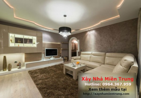 Mẫu Trần Thạch Cao Phòng Khách Nhà Chung Cư 24