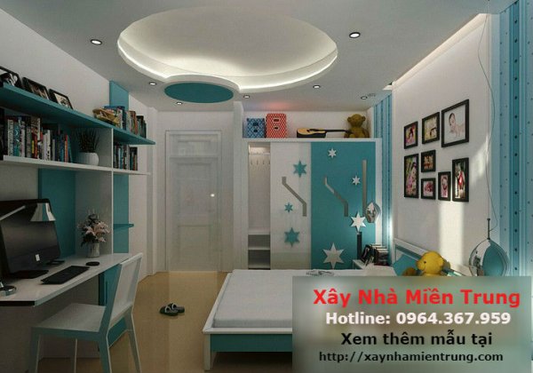 Mẫu Trần Thạch Cao Phòng Ngủ Cho Trẻ Em 02