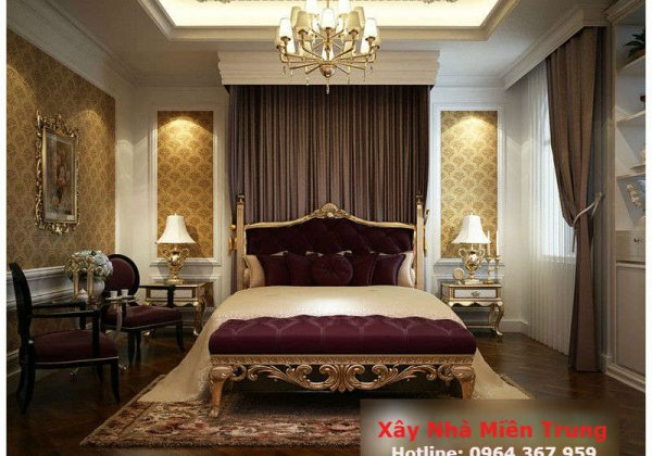 Mẫu Trần Thạch Cao Phòng Ngủ Nhà Biệt Thự 02
