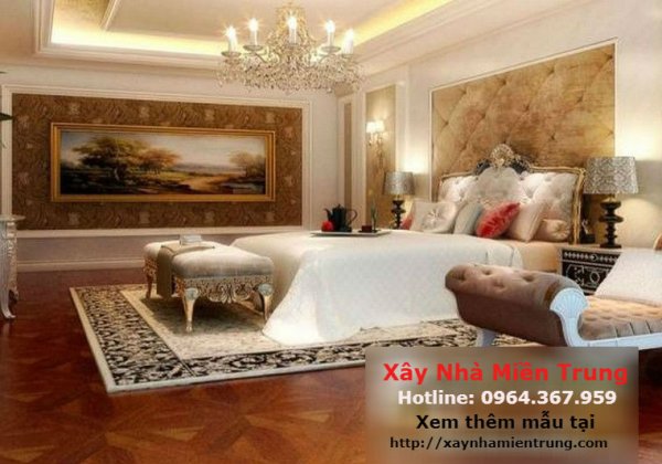 Mẫu Trần Thạch Cao Phòng Ngủ Nhà Biệt Thự 03