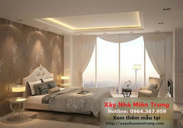 Mẫu Trần Thạch Cao Phòng Ngủ Nhà Biệt Thự 08