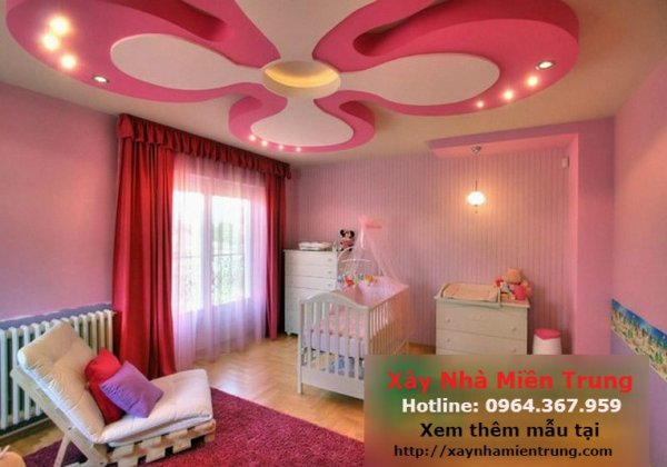 Mẫu Trần Thạch Cao Phòng Ngủ Cho Trẻ Em 07