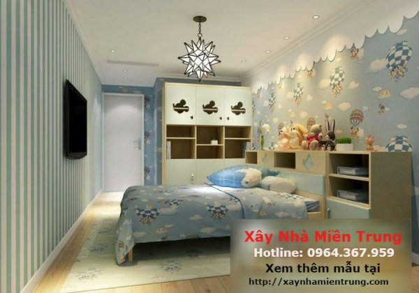 Mẫu Trần Thạch Cao Phòng Ngủ Cho Trẻ Em 08