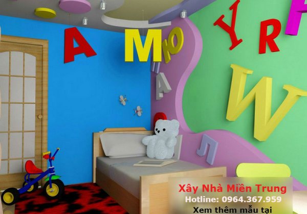 Mẫu Trần Thạch Cao Phòng Ngủ Cho Trẻ Em 09