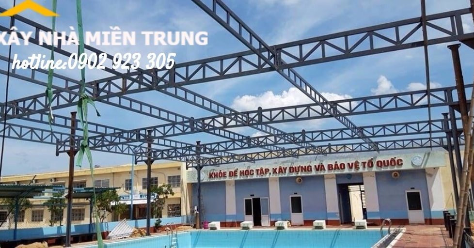 Mái Che Bể Bơi Trường THCS Lương Thế Vinh tại Đà Nẵng